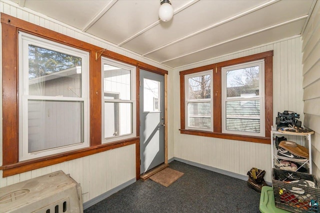 view of sunroom