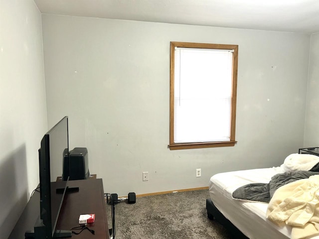 bedroom featuring baseboards and carpet floors