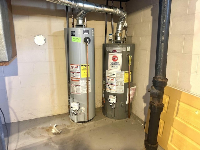 utilities featuring water heater