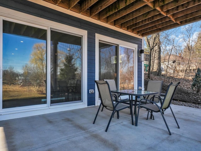 view of patio / terrace with outdoor dining space