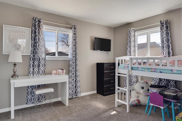 bedroom with baseboards