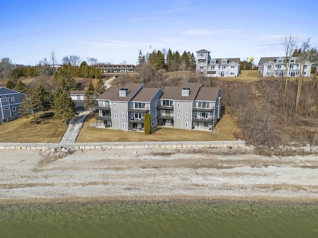 drone / aerial view featuring a residential view