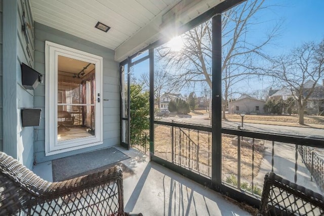 view of sunroom / solarium