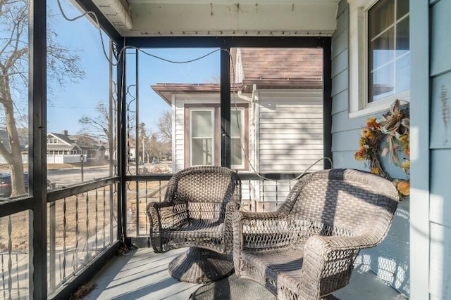 view of sunroom / solarium