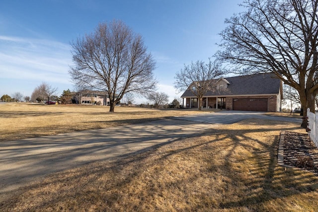 exterior space featuring driveway