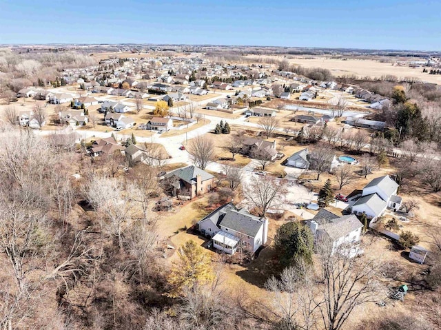 birds eye view of property featuring a residential view