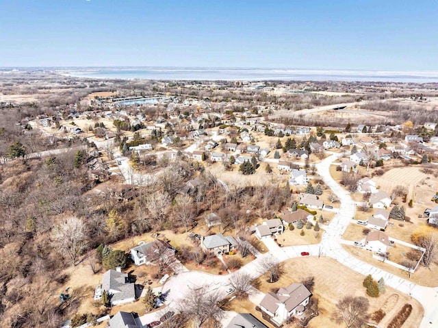 drone / aerial view featuring a residential view