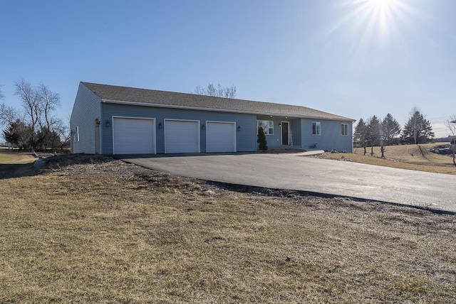 5628 E Eagle Dr, Milton, WI 53563 - single story home with a front lawn, concrete driveway, and a garage