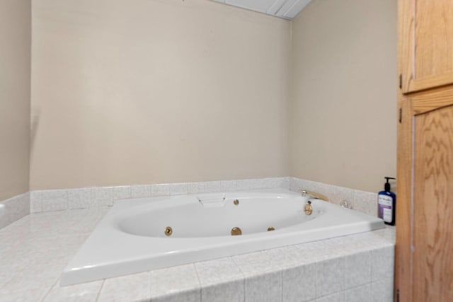 bathroom featuring a jetted tub