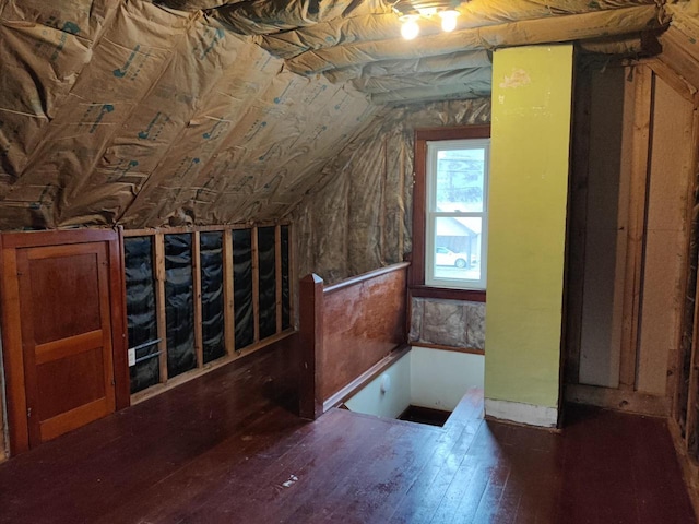 view of attic