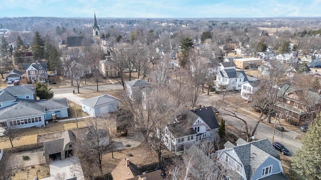 drone / aerial view with a residential view