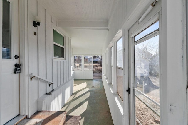 view of sunroom / solarium