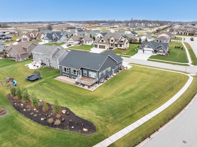 drone / aerial view featuring a residential view