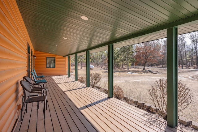 view of wooden terrace