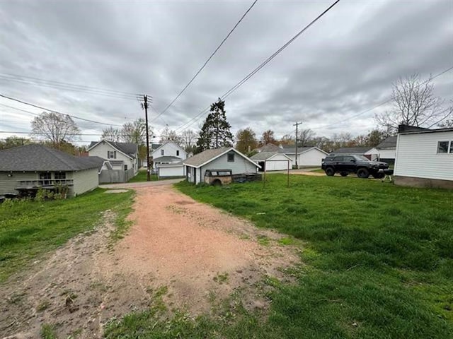 view of road featuring a residential view