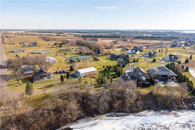 drone / aerial view featuring a rural view