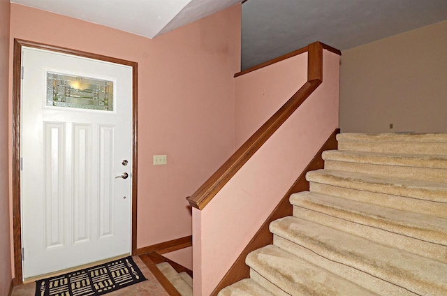 2325 Stuart Ct, Madison, WI 53704 - foyer with baseboards and stairs