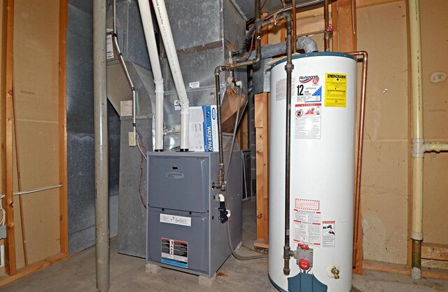 2325 Stuart Ct, Madison, WI 53704 - utilities with heating unit and gas water heater