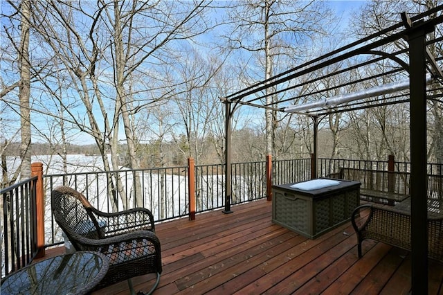 view of wooden terrace