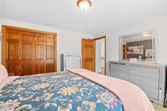 bedroom with a closet