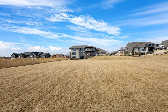 view of yard with a residential view