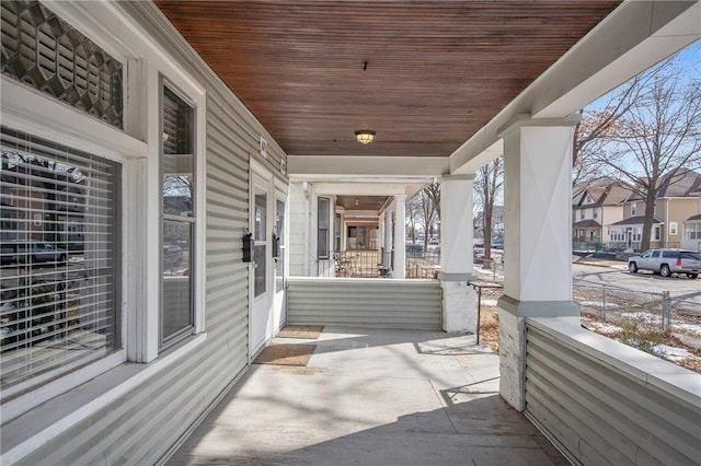 view of patio / terrace featuring a porch