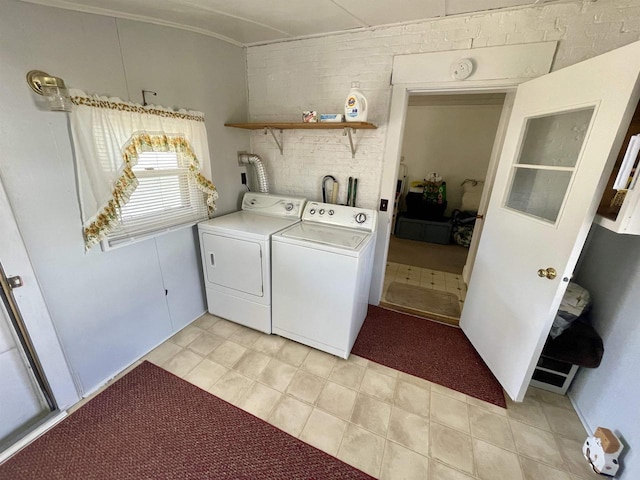 washroom featuring separate washer and dryer