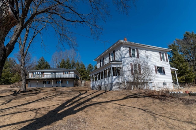 view of rear view of property