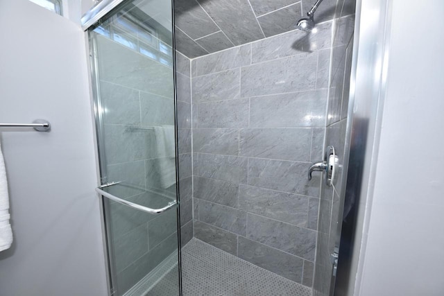 full bathroom with a stall shower