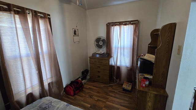 bedroom featuring wood finished floors