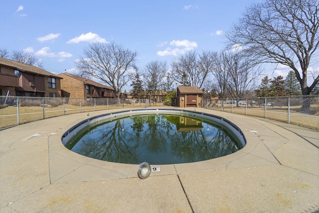 pool featuring fence