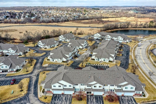 drone / aerial view featuring a residential view