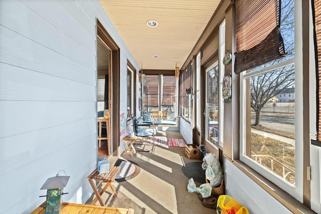 view of sunroom / solarium