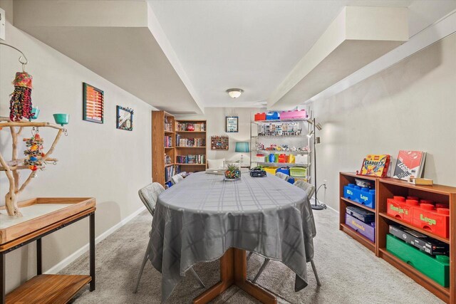 3103 W Riverland Dr, Mequon, WI 53092 - dining space with baseboards and carpet floors