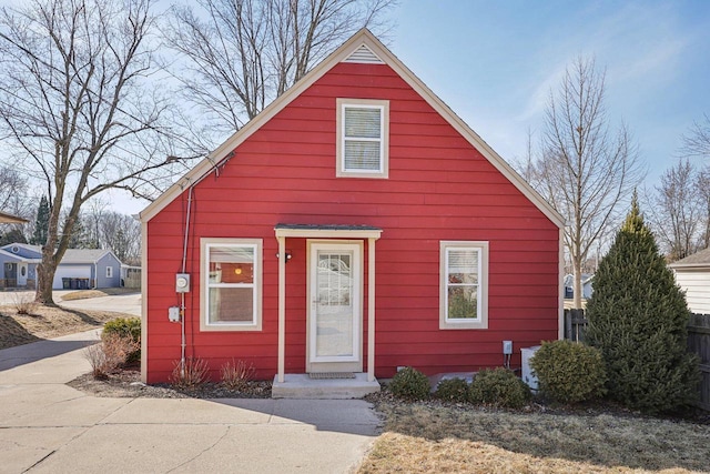 view of bungalow-style home