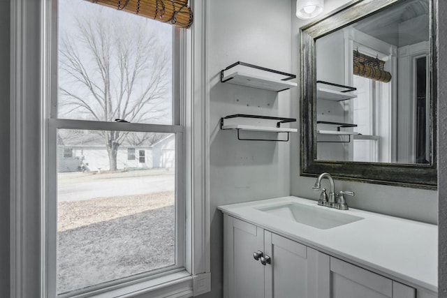 bathroom featuring vanity