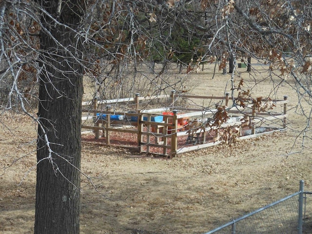 view of yard featuring a vegetable garden