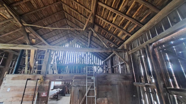 view of horse barn