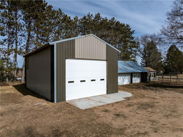 N7030 Little Valley Rd, Spooner, WI 54801 - view of detached garage