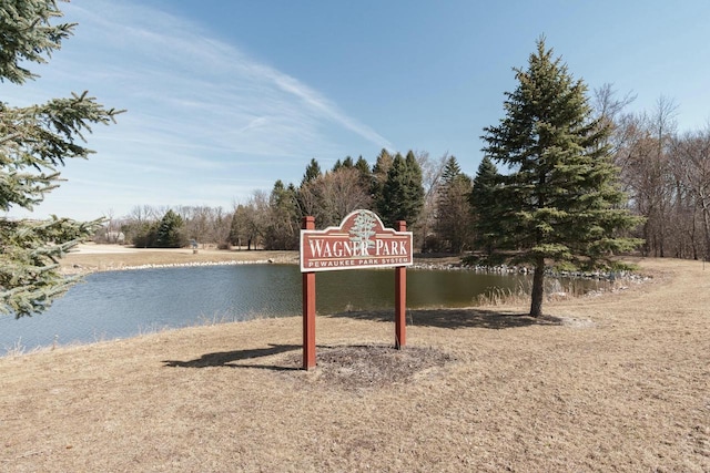 property view of water