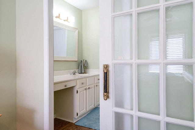 bathroom featuring vanity