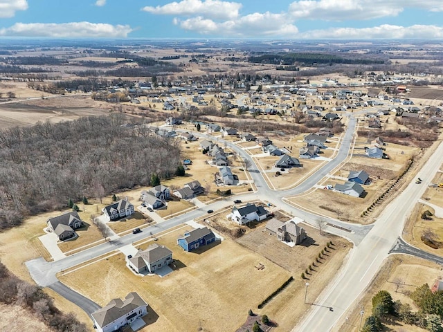 bird's eye view featuring a residential view