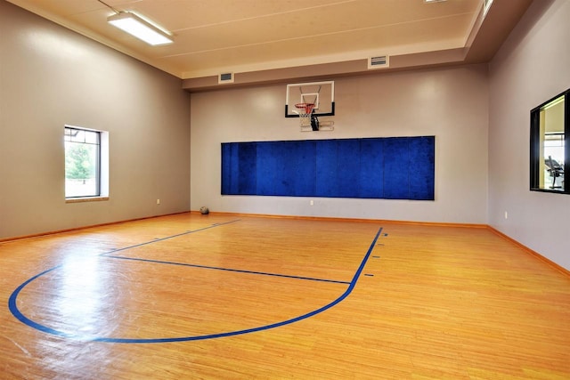 view of basketball court featuring community basketball court