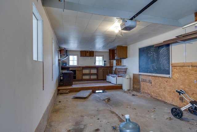 interior space featuring a garage