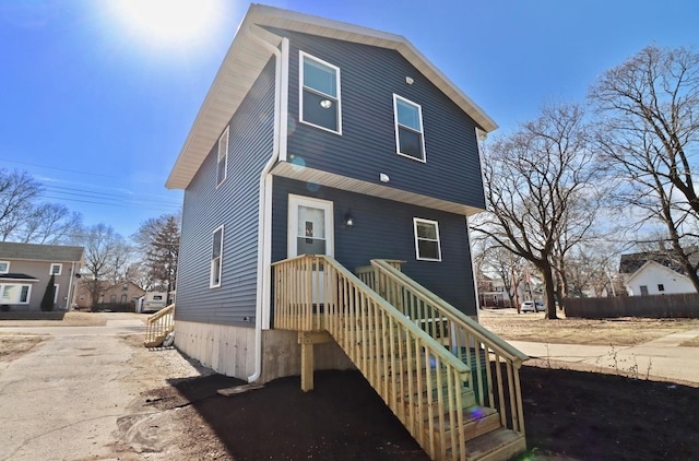 view of front of home