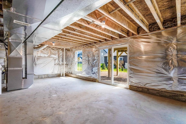 view of basement