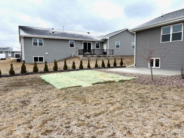 rear view of house featuring a patio area