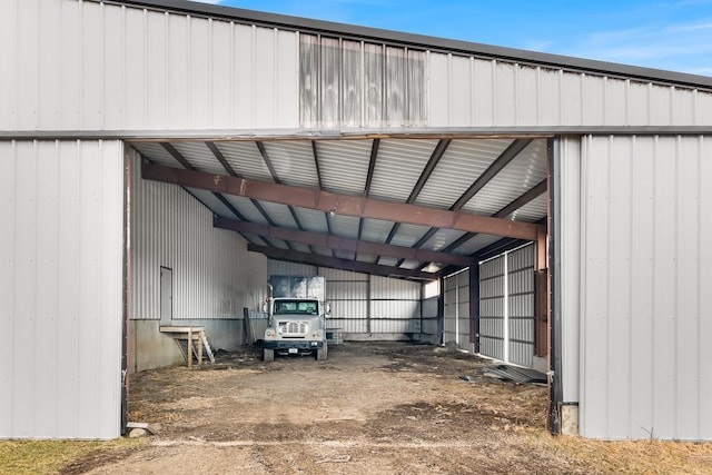 N402 24th Ave, Neshkoro, WI 54960 - garage with an attached carport