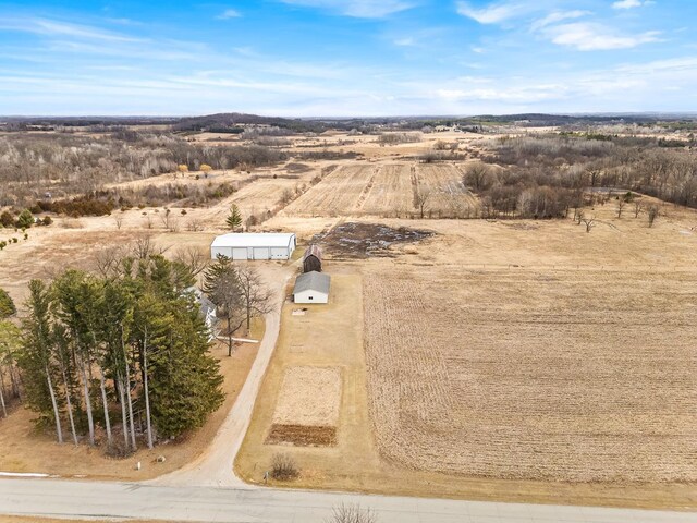 N402 24th Ave, Neshkoro, WI 54960 - bird's eye view featuring a rural view