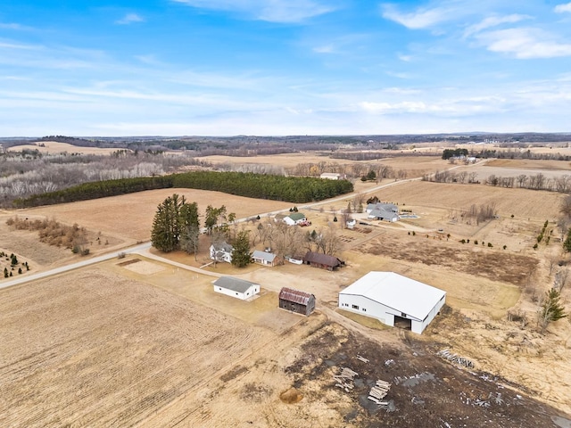 N402 24th Ave, Neshkoro, WI 54960 - birds eye view of property with a rural view
